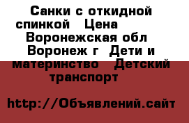 Санки с откидной спинкой › Цена ­ 1 300 - Воронежская обл., Воронеж г. Дети и материнство » Детский транспорт   